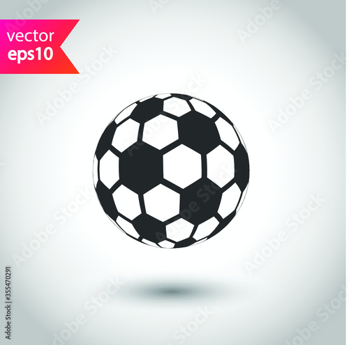 Soccer ball icon. Football game ball vector flat sign design. EPS 10 flat symbol pictogram