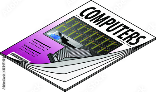 Icon of a computers / IT / technology magazine.