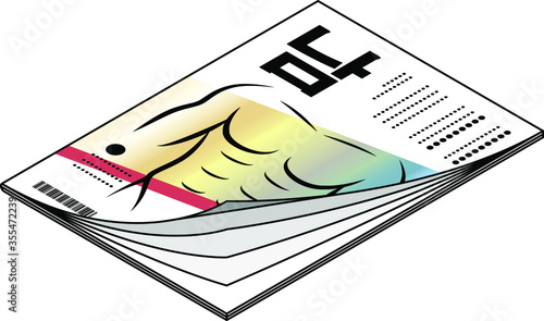 Icon of a Korean men's magazine.
