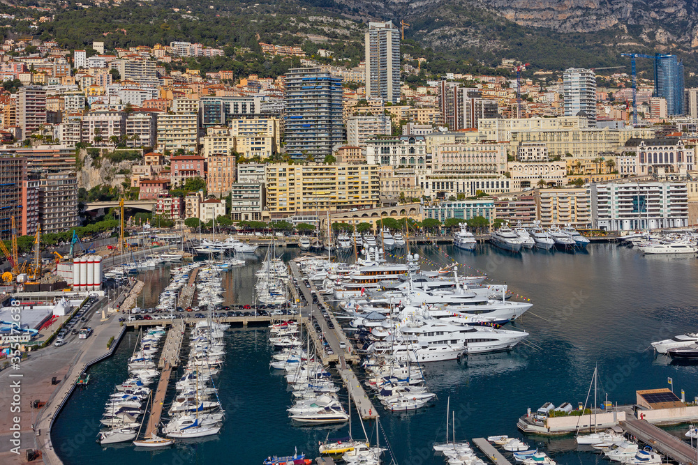 Monaco marina sea view, France, Monaco and Monte Carlo principality