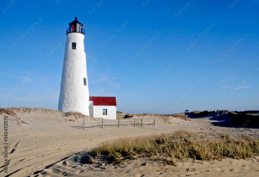 Great Point Lighthouse on Nantucket, Massachusetts