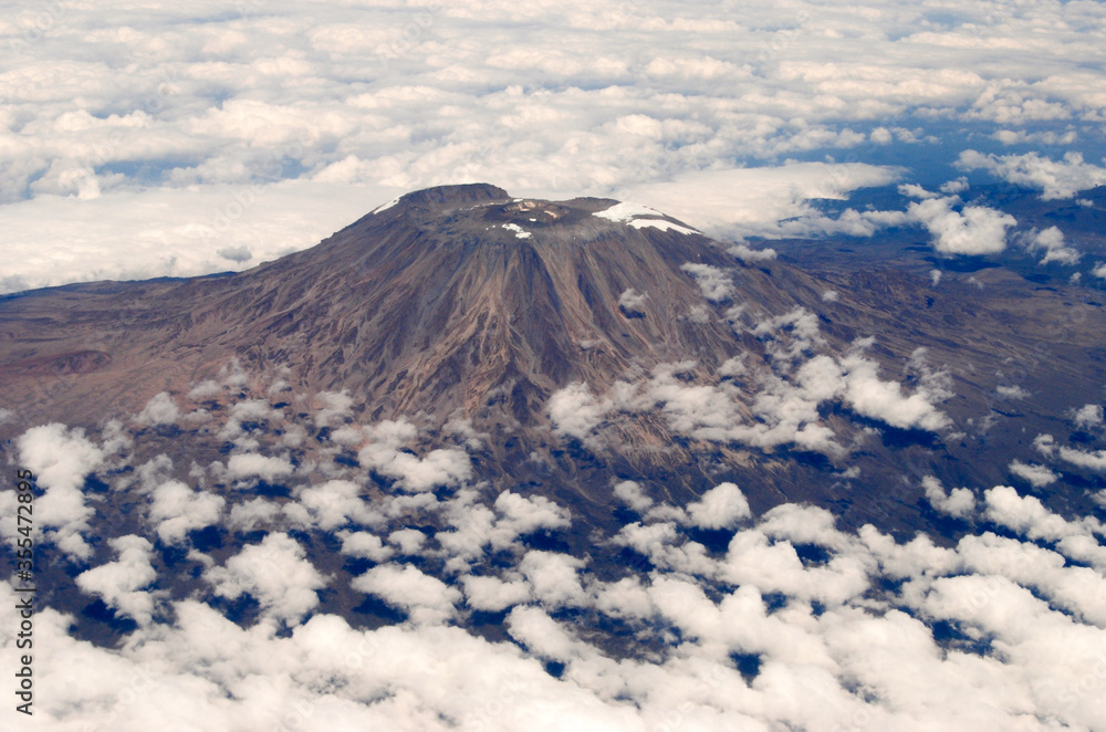 Kilimanjaro mount: aerial view