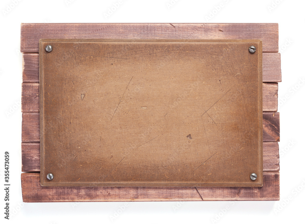 aged wooden nameplate aged wooden nameplate