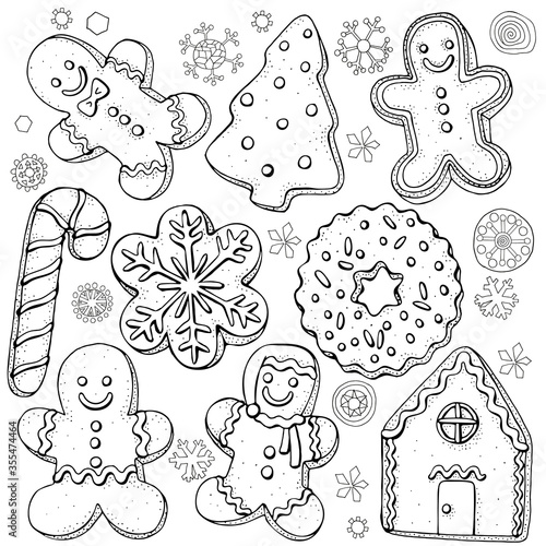 christmas doodle set
