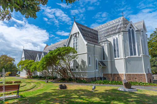 Saint Mary's cathedral church in Auckland, new Zealand photo