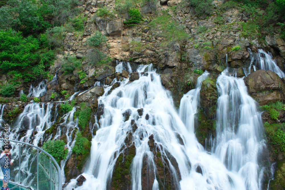 Tomara Waterfall in Gumushane, Turkey Tomara Waterfall in Gumushane, Turkey