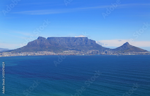 Wallpaper Mural Cape Town, Western Cape / South Africa - 22/09/2015: Aerial photo of Table Bay and Cape Town CBD with Table Mountain in the background Torontodigital.ca