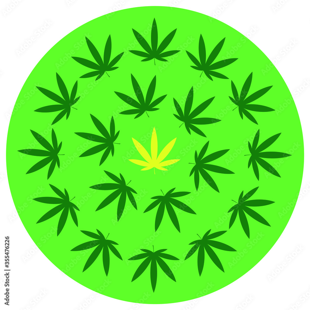 Obraz premium marijuana leaf icon