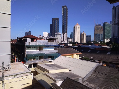 The view of buildings in the city