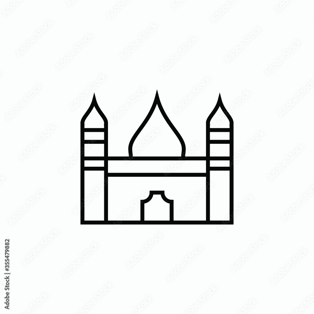 mosque icon vector
