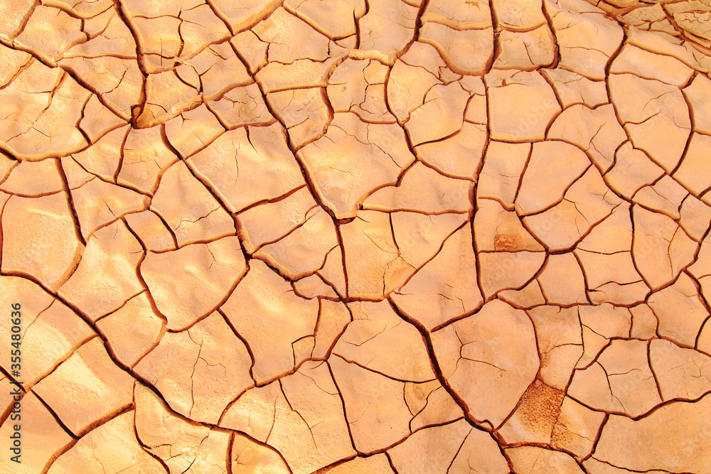 Cracked ground during a drought. Cracked ground during a drought.