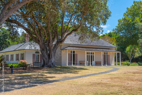Fotografie Treaty house at Waitangi treaty grounds at New Zealand