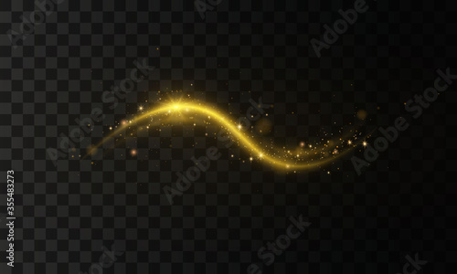 Light trails wave