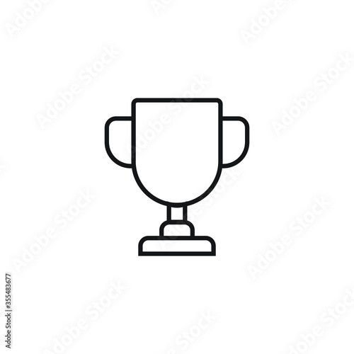winner cup icon vector