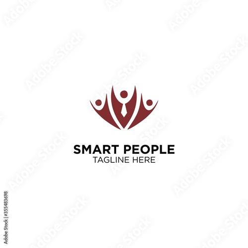 Smart People Abstract Logo Design