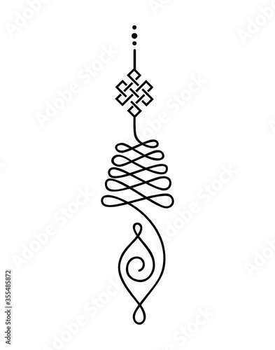 Unalome, Buddhist symbol for life path