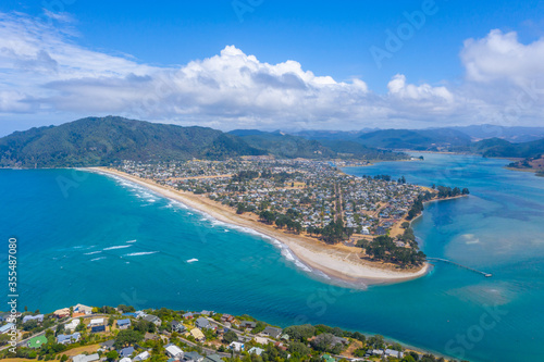 Aerial view of Pauanui at New Zealand photo