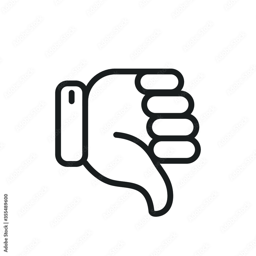 Vector thumbs up icon. Like concept. Premium quality graphic design. Modern signs, outline symbols collection, simple thin line icons set for websites, web design, mobile app