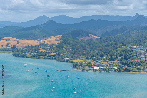 Aerial view of Pauanui at New Zealand photo