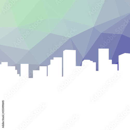 city skyline, geometrical pattern. vector