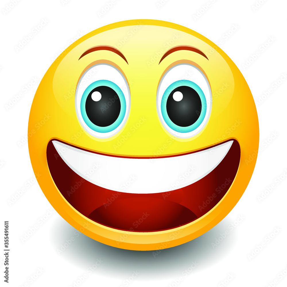 Emoji Laugh Smiley Face Vector Design Art