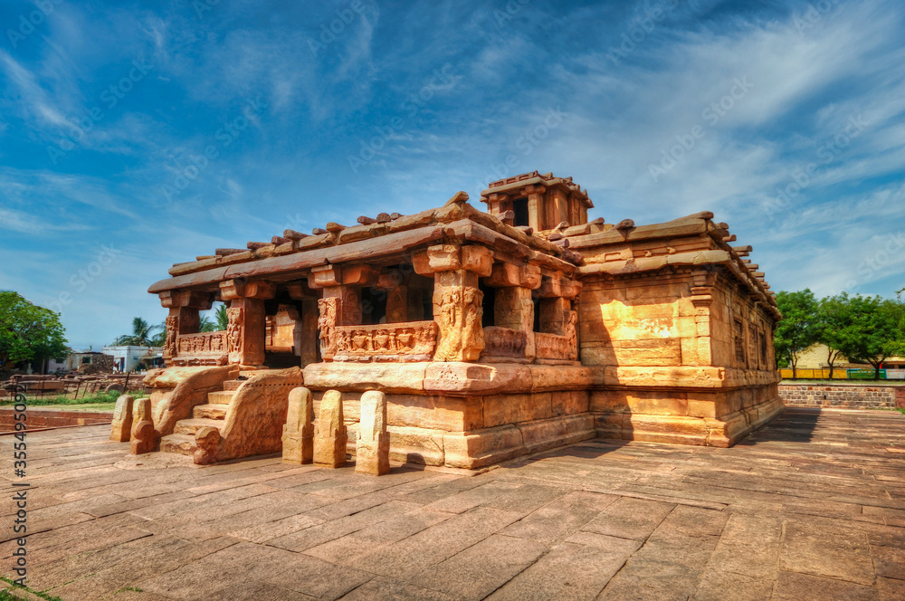 Lad Khan temple in Aihole, Bagalkot, Karnataka, India - The Galaganatha Group of temples