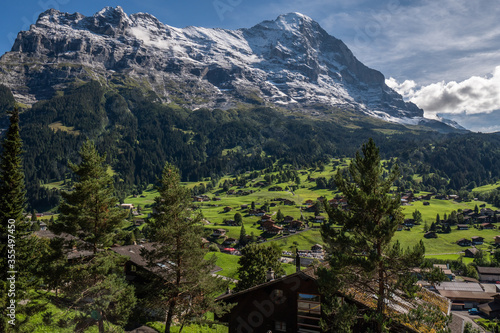 A landscape view of Lauterbrunnen in Switzerland