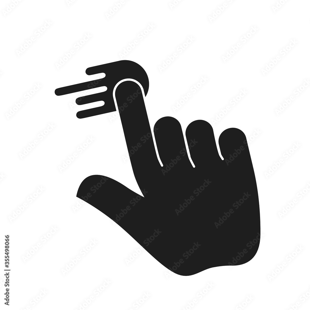 Hand Touch icon vector. Touch icon vector Hand Touch icon vector. Touch icon vector
