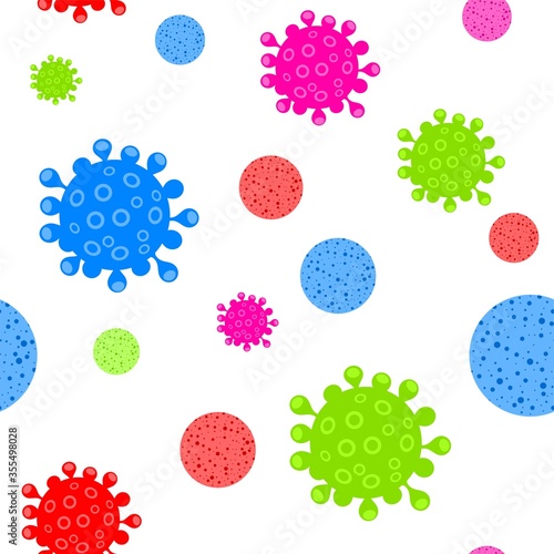 vector virus and microbe infection abstract symbols