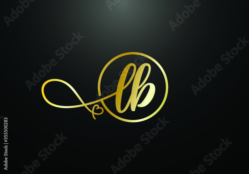 Initial Monogram Letter LB Logo Design Vector Template. L B Letter Logo Design 