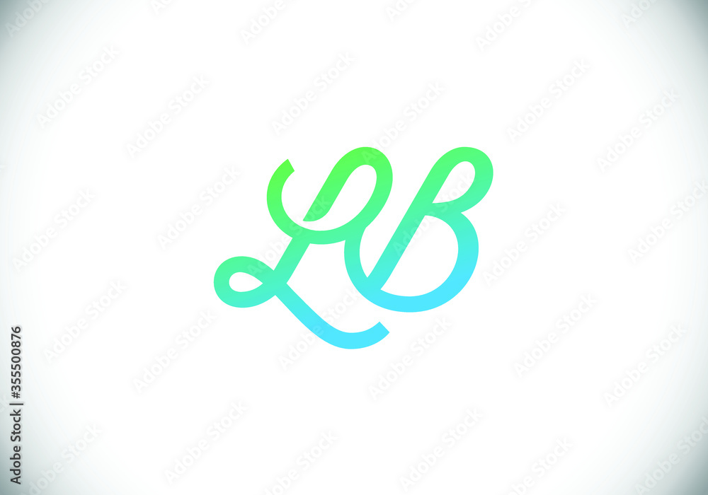 Initial Monogram Letter LB Logo Design Vector Template. L B Letter Logo Design Initial Monogram Letter LB Logo Design Vector Template. L B Letter Logo Design