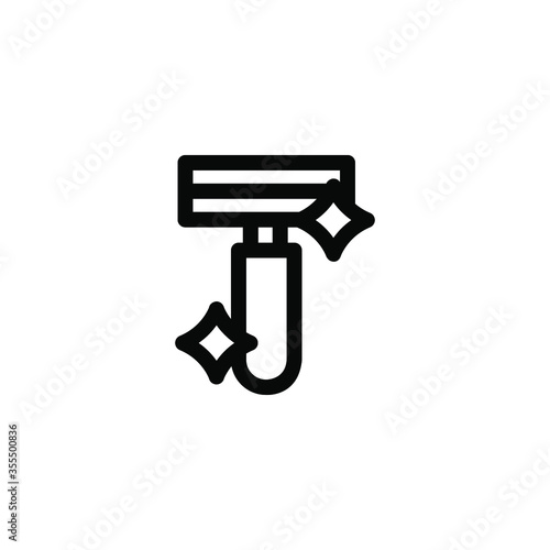 Shaving Razor Icon, Hygiene Symbol.