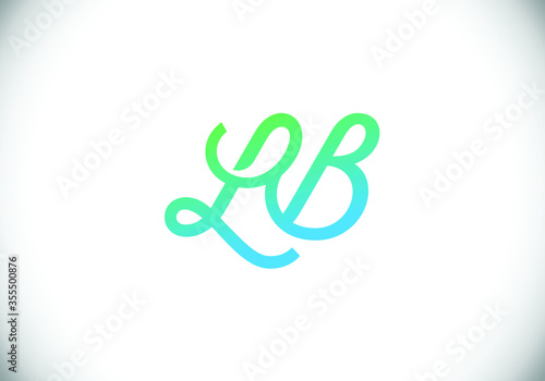 Initial Monogram Letter LB Logo Design Vector Template. L B Letter Logo Design 