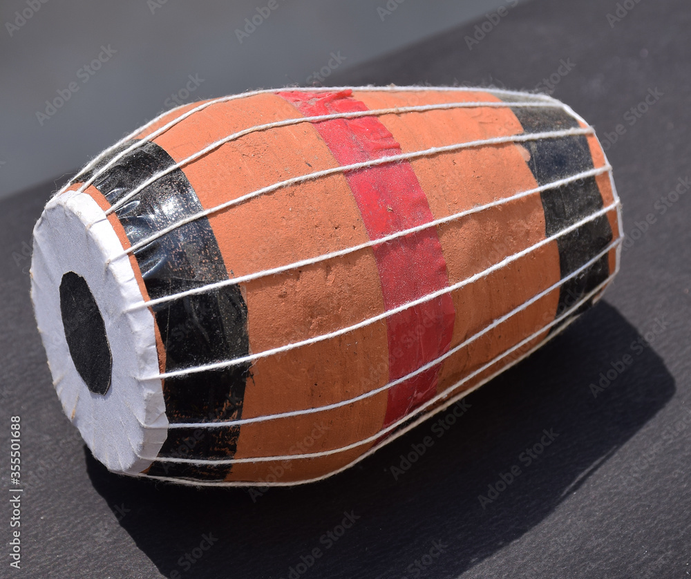 Miniature version of Indian musical instrument Mridangam which is made