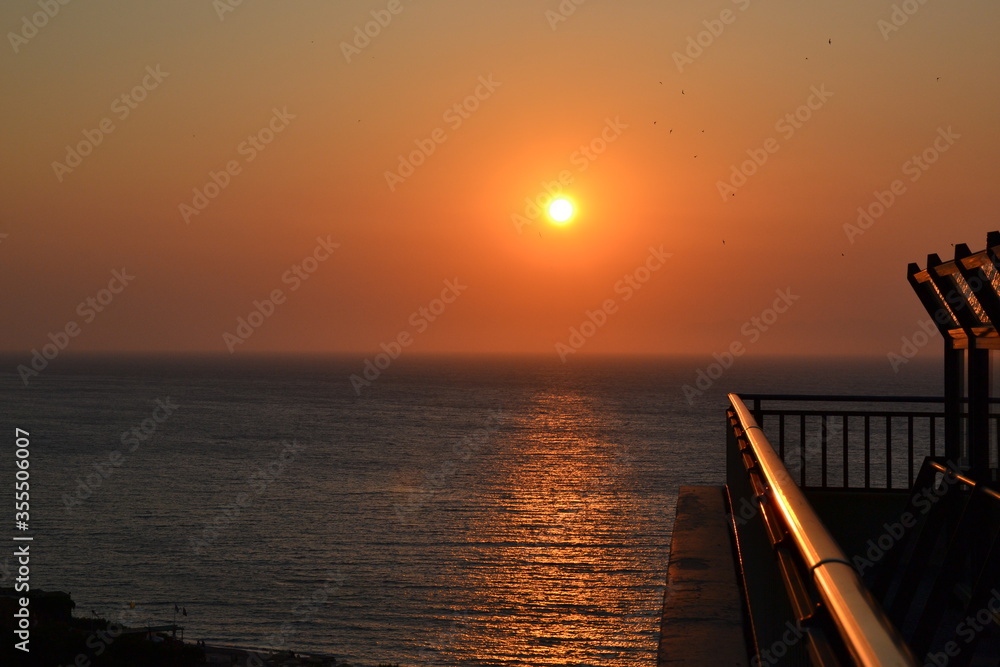 Croatia sea view during sunset