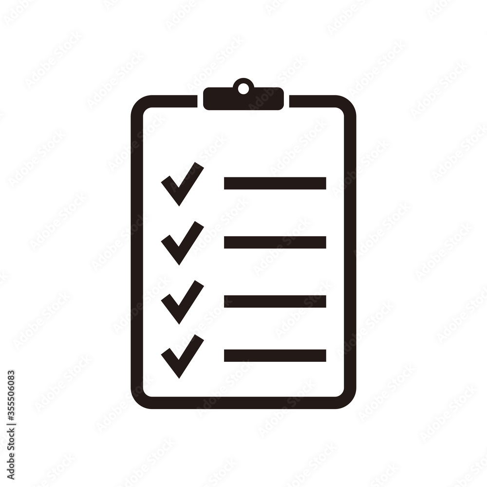 Checklist icon vector illustration symbol Checklist icon vector illustration symbol