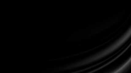 Black luxury fabric background with copy space
