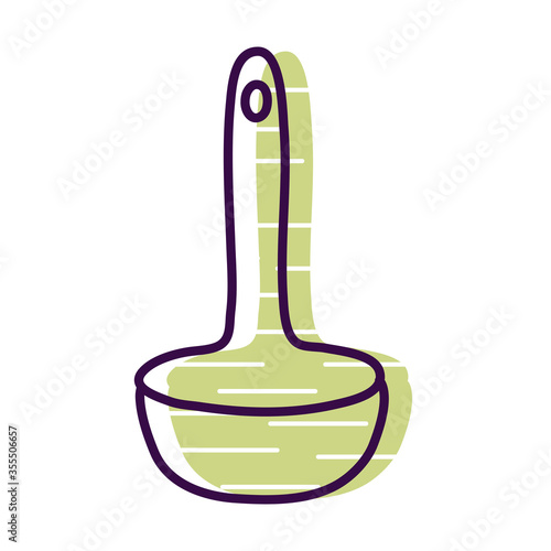 ladle line and fill style icon vector design