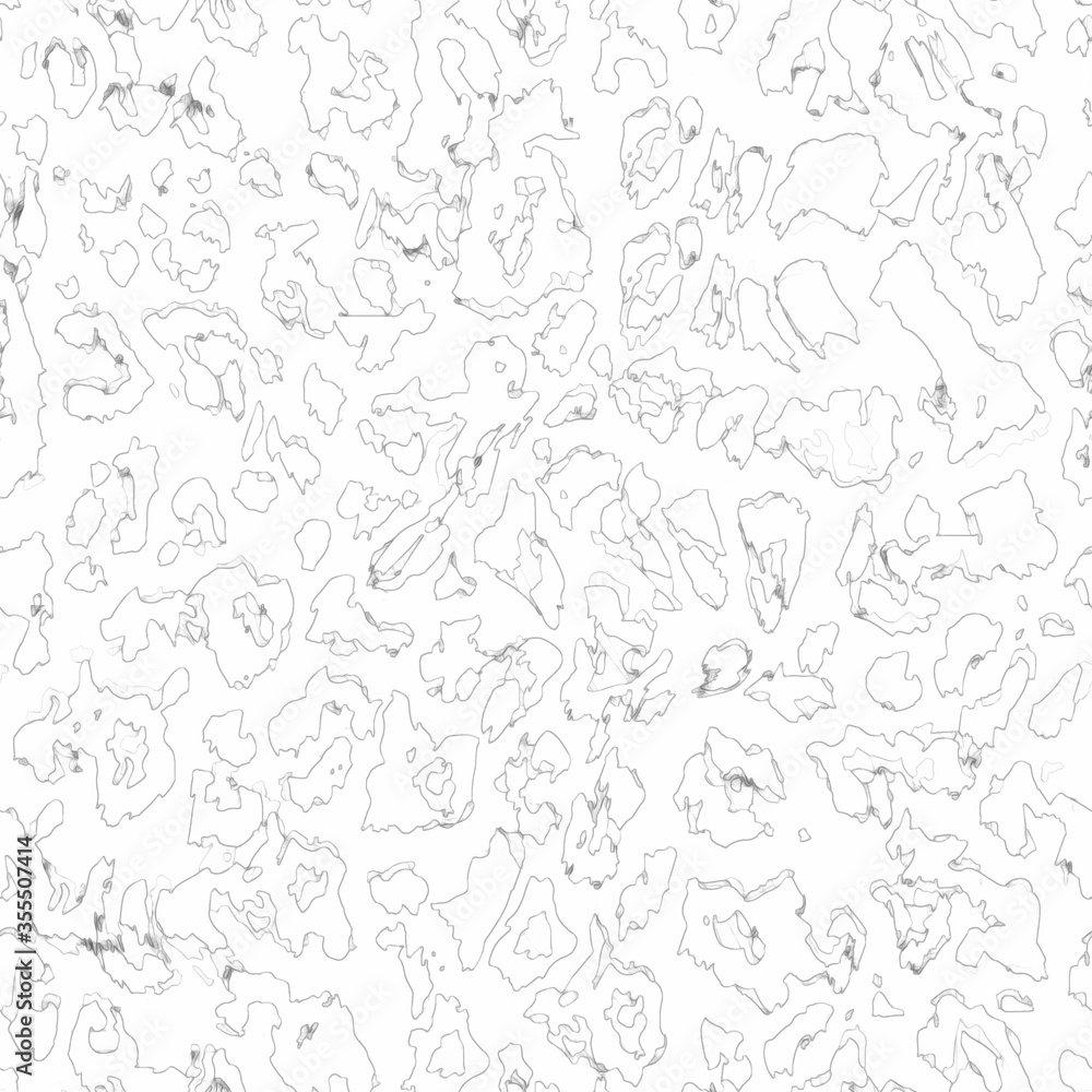 Creative art seamless pattern with different shapes and textures.Leopard pattern design. Collage. textile, website, background, wallpaper.