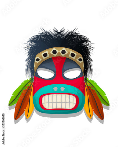 Vector tribal mask 8