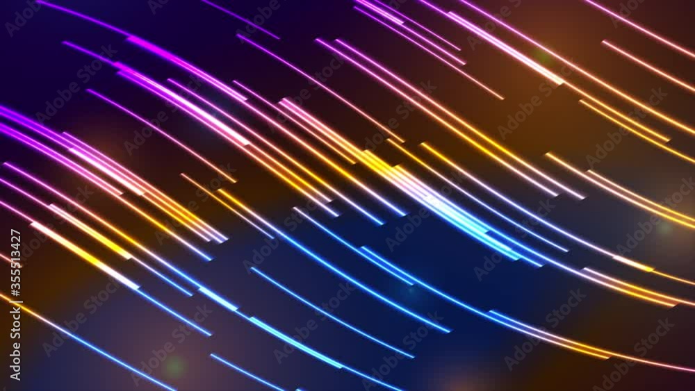 Colorful glowing neon lines abstract technology motion background. Seamless looping. Video animation Ultra HD 4K 3840x2160 Colorful glowing neon lines abstract technology motion background. Seamless looping. Video animation Ultra HD 4K 3840x2160