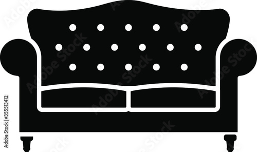 Bridgewater sofa icon , vector