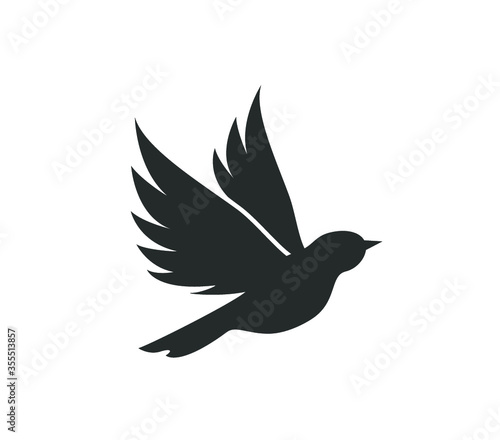 Bird icon. Bir vector logo. 