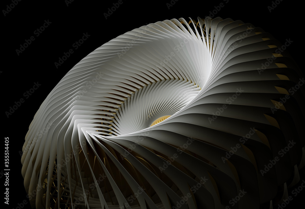 3d render of abstract art 3d background with part of surreal part of