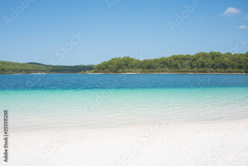 Lake Mckenzie is one of the most visited natural sites in Australia. It is famous for it's turquoise water and pure white sand. © sabrina