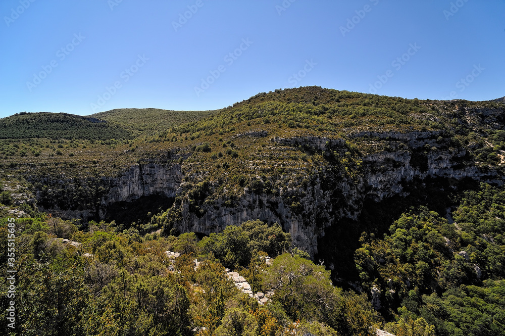 View of the Verdon canyon