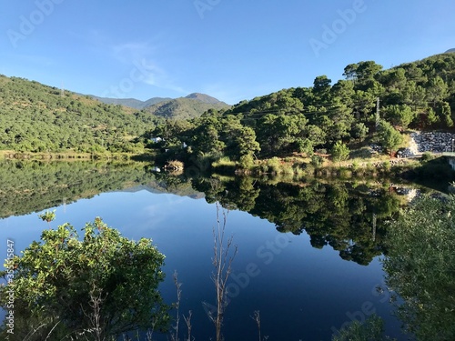 Lake in Benahavis natue Spain