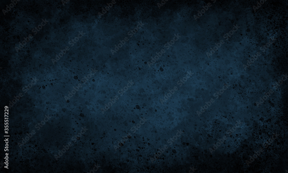 dark blue abstract banner background. Frame and copy space