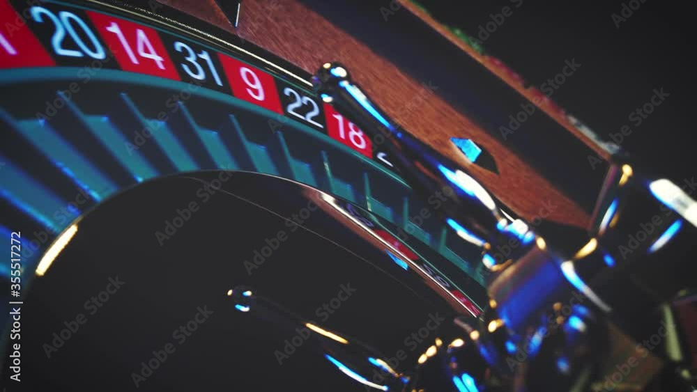 Roulette wheel winning number 11 close up at the Casino Roulette wheel winning number 11 close up at the Casino