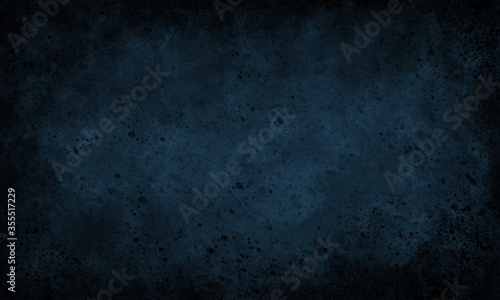 dark blue abstract banner background. Frame and copy space